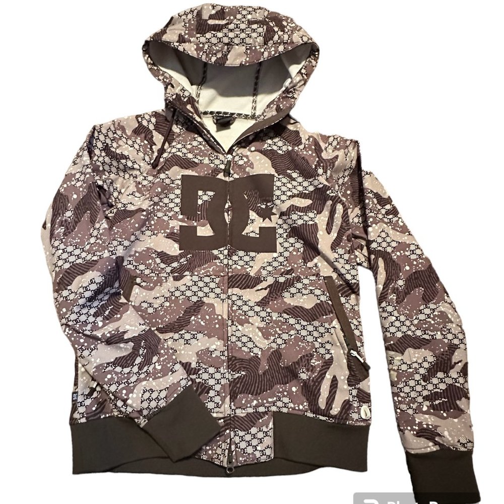 DC EXOTEX 10,000 Brown Camouflage Coat Large Full Zipper Hooded